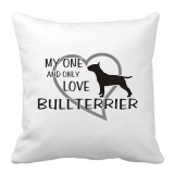 Polštář My one and only love Bullterrier