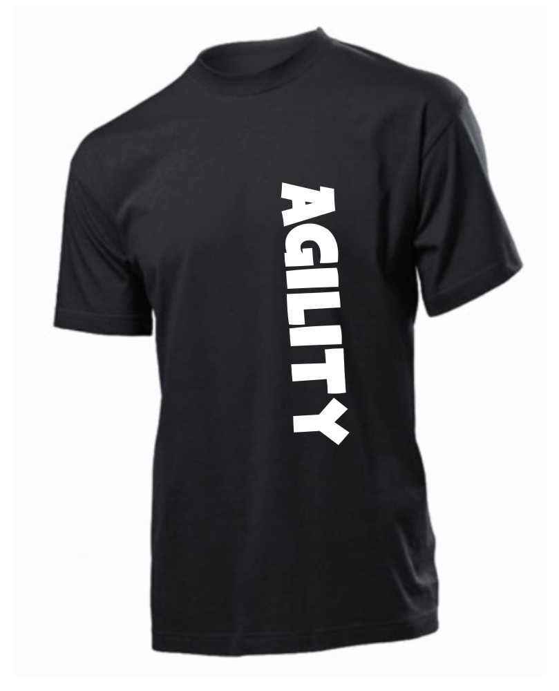 Tričko s potiskem Agility nápis