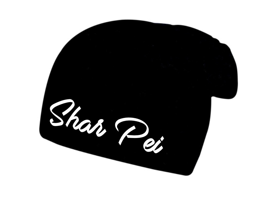 Zimní čepice s potiskem Shar Pei