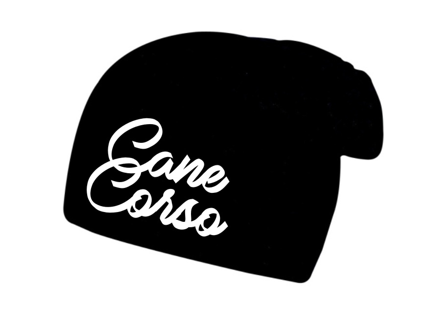 Zimní čepice s potiskem Cane Corso