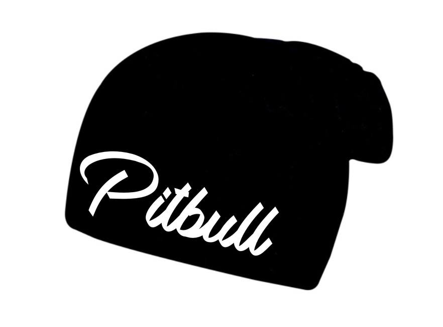 Zimní čepice s potiskem Pitbull