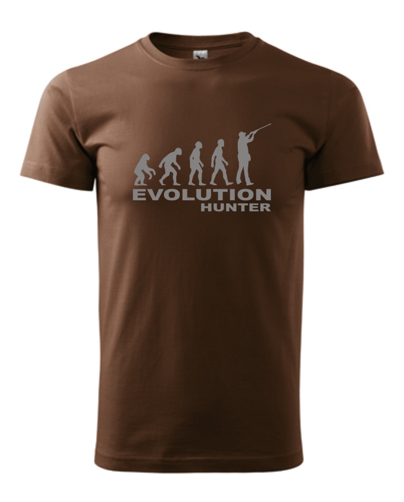 Tričko s potiskem evoluce Hunter