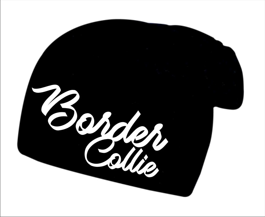Zimní čepice s potiskem Border Collie