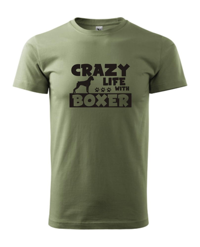Tričko s potiskem Crazy Boxer 
