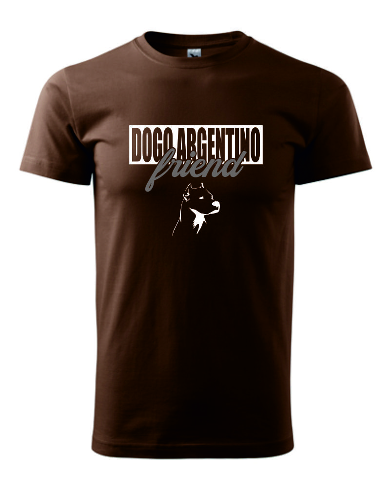 Tričko s potiskem Dogo Argentino friend