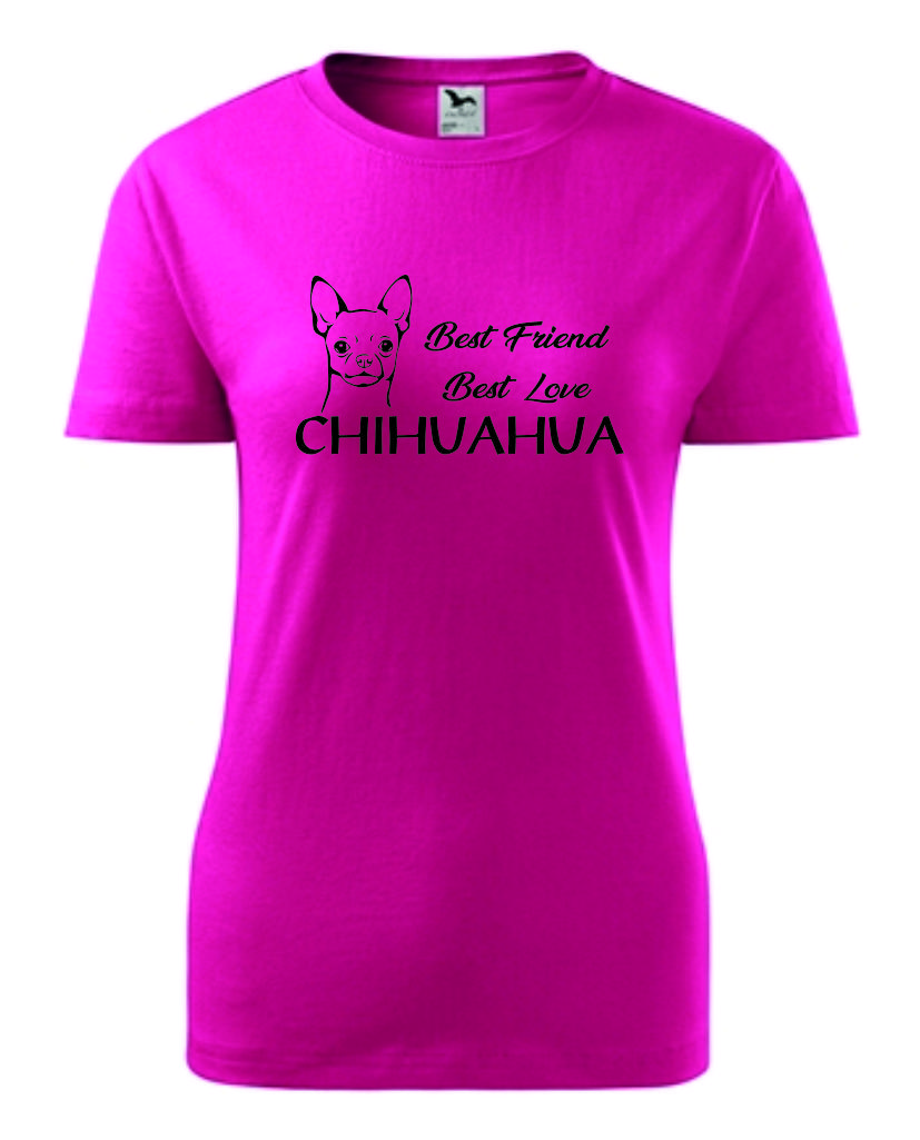 Tričko s potiskem Chihuahua best friend