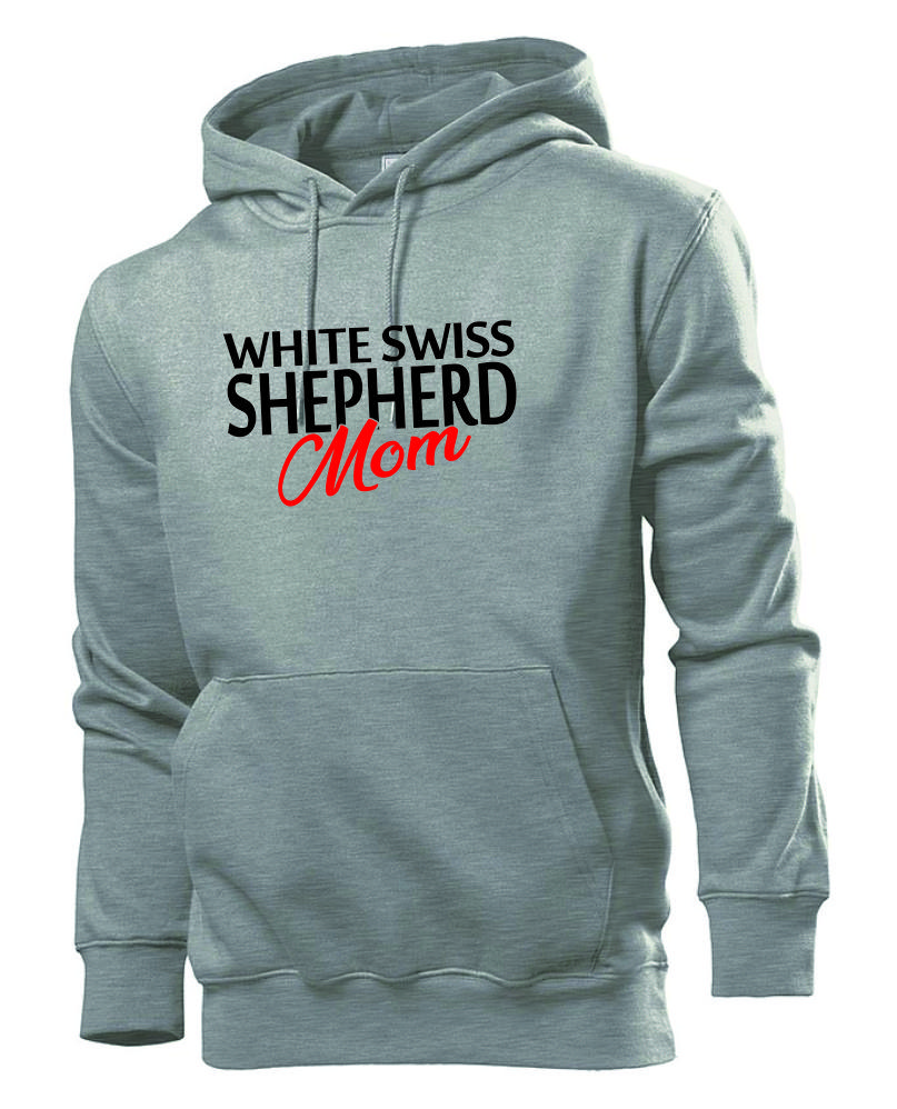 Dámská Mikina s potiskem White Swiss Shepherd mom