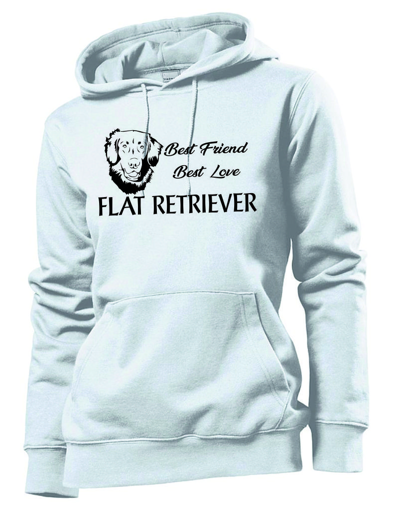 Mikina s potiskem Flat retriever best friend