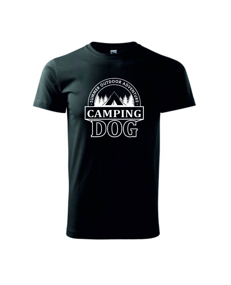 Tričko s potiskem Camping Dog