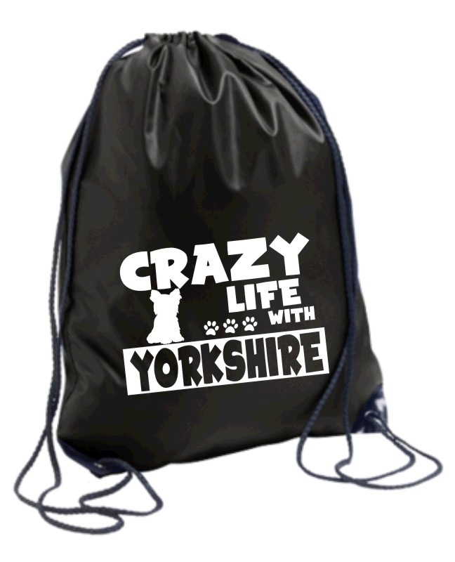 Sportovní vak s potiskem Crazy Yorkshire