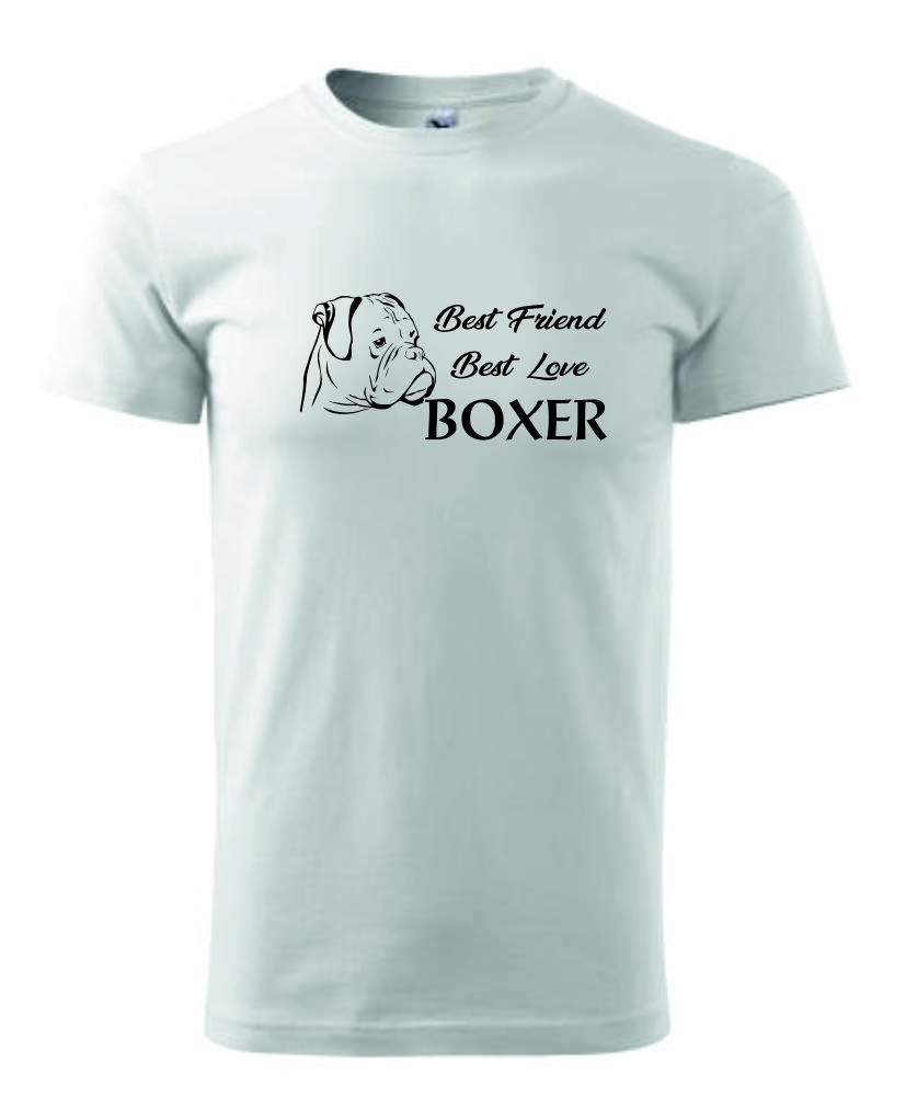Tričko s potiskem Německý Boxer best friend