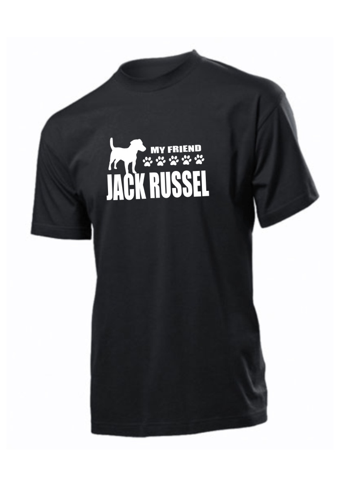 Tričko s potiskem Jack Russel my friend