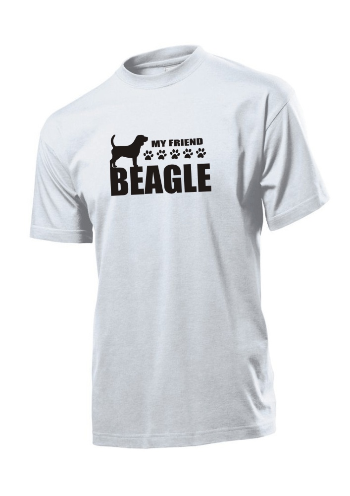 Tričko s potiskem Beagle my friend