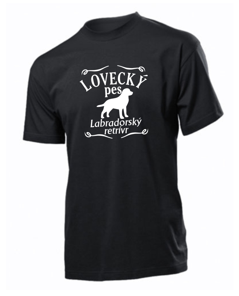 Tričko s potiskem Lovecký pes Labradorský retrívr