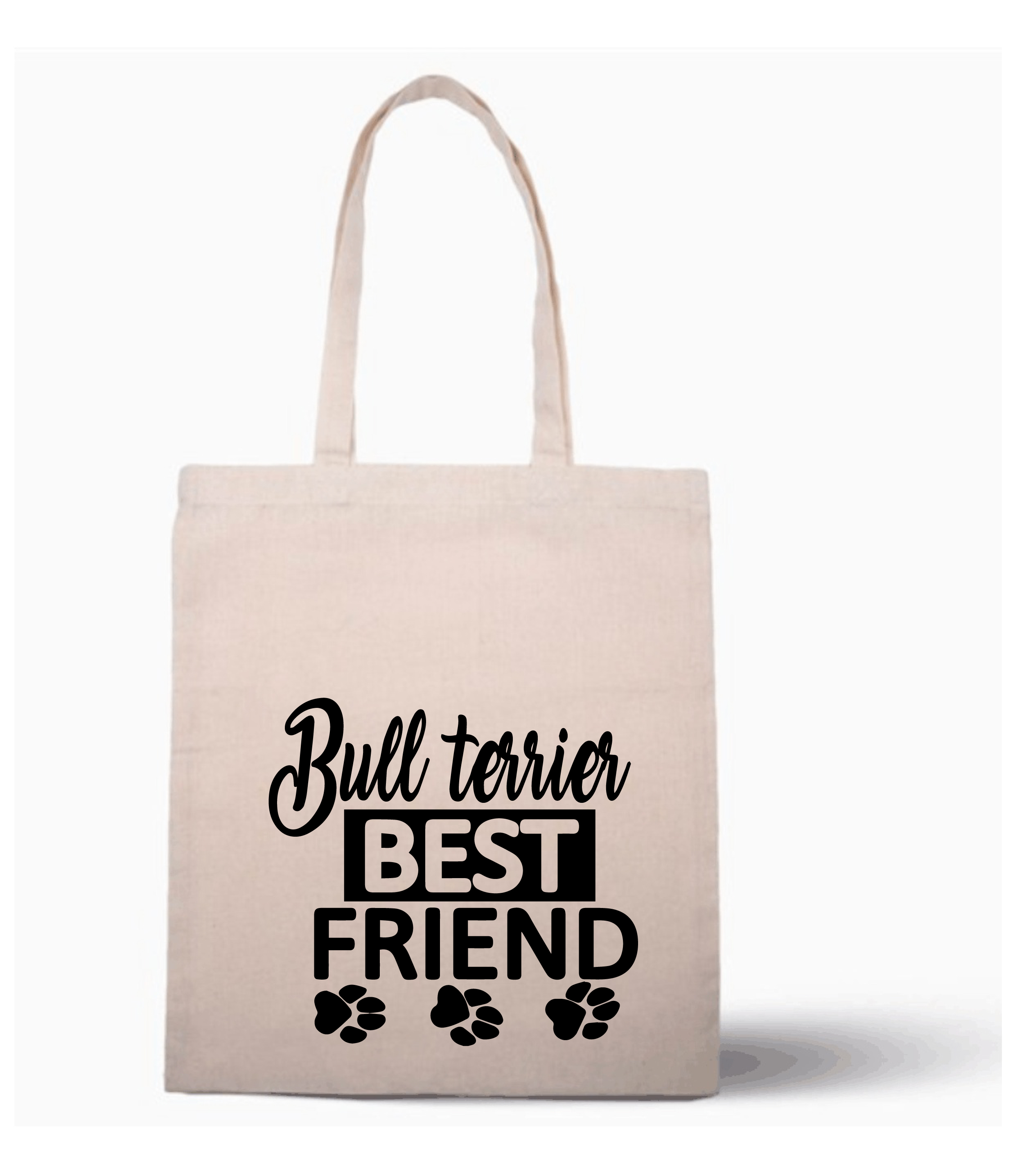Nákupní taška s potiskem Friend Bullterrier