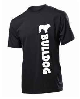 Tričko s potiskem Bulldog silueta