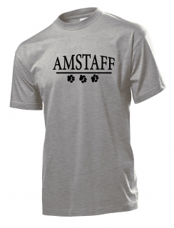 Tričko s potiskem Amstaff stopa