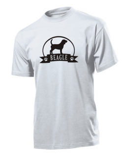 Tričko s potiskem Beagle stuha