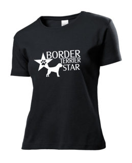 Tričko s potiskem Border terrier star