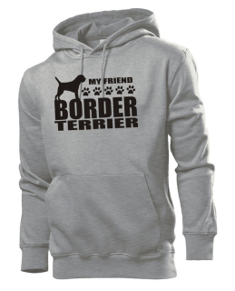 Mikina s potiskem Border terrier my friend