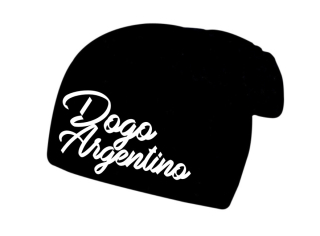 Zimní čepice s potiskem Dogo Argentino