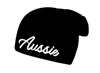 Zimní čepice s potiskem Aussie