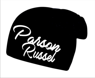 Zimní čepice s potiskem Parson Russel