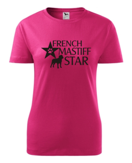 Tričko s potiskem French Mastiff star