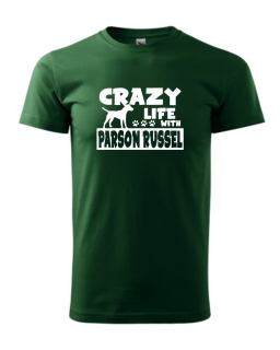 Tričko s potiskem Crazy Parson Russel 