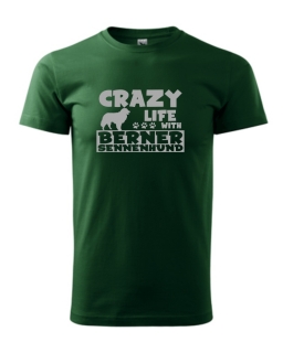 Tričko s potiskem Crazy Berner Sennenhund