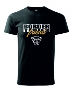Tričko s potiskem Border terrier friend