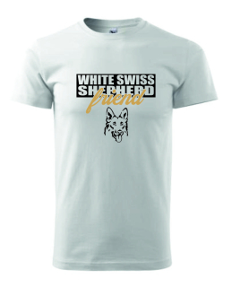 Tričko s potiskem White Swiss Shepherd friend