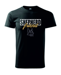 Tričko s potiskem Shepherd friend