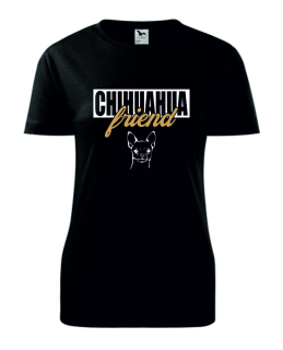 Tričko s potiskem Chihuahua friend