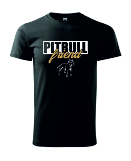 Tričko s potiskem Pitbull friend