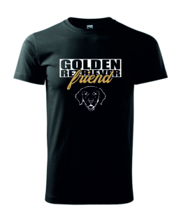Tričko s potiskem Golden Retriever friend