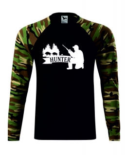 Tričko camouflage s potiskem Hunter