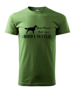 Tričko s potiskem Irish Setter best friend
