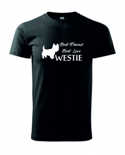 Tričko s potiskem Westie best friend