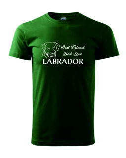 Tričko s potiskem Labrador best friend