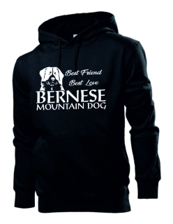 Mikina s potiskem Bernese Mountain Dog best friend