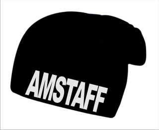 Zimní čepice s potiskem Amstaff 1