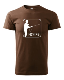 Tričko s potiskem Fishing 