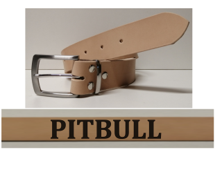 Kožený opasek Pitbull s gravírováním 