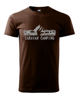 Tričko s potiskem Caravan Camping
