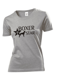Tričko s potiskem Boxer star