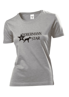 Tričko s potiskem Dobermann star