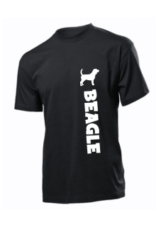 Tričko s potiskem Beagle silueta