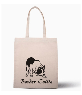 Nákupní taška s potiskem Border Collie