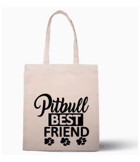 Nákupní taška s potiskem Friend Pitbull